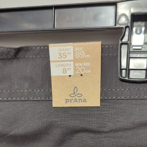 NWT prana Double Peak Black Cargo Shorts with Sturdy Cotton Blend - Picture 7 of 10